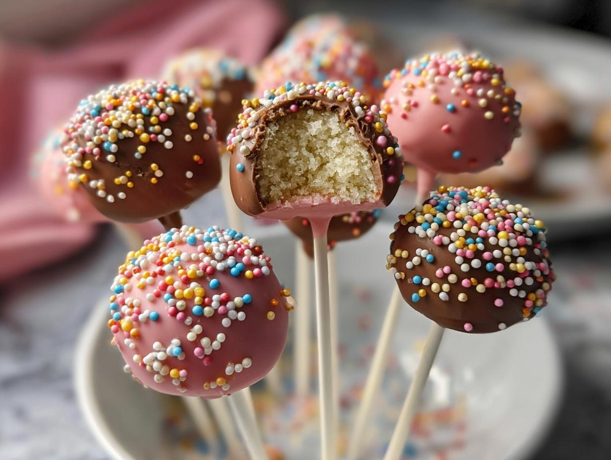 Birthday Cake Pops Deliciously