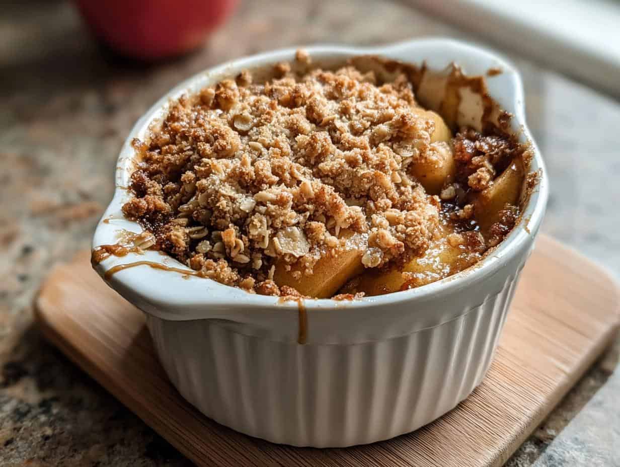 Sensational Caramel Apple Crisp in 40 Mins 4 Sensational Caramel Apple Crisp in 40 Mins - Caramel Apple Crisp - additional detail