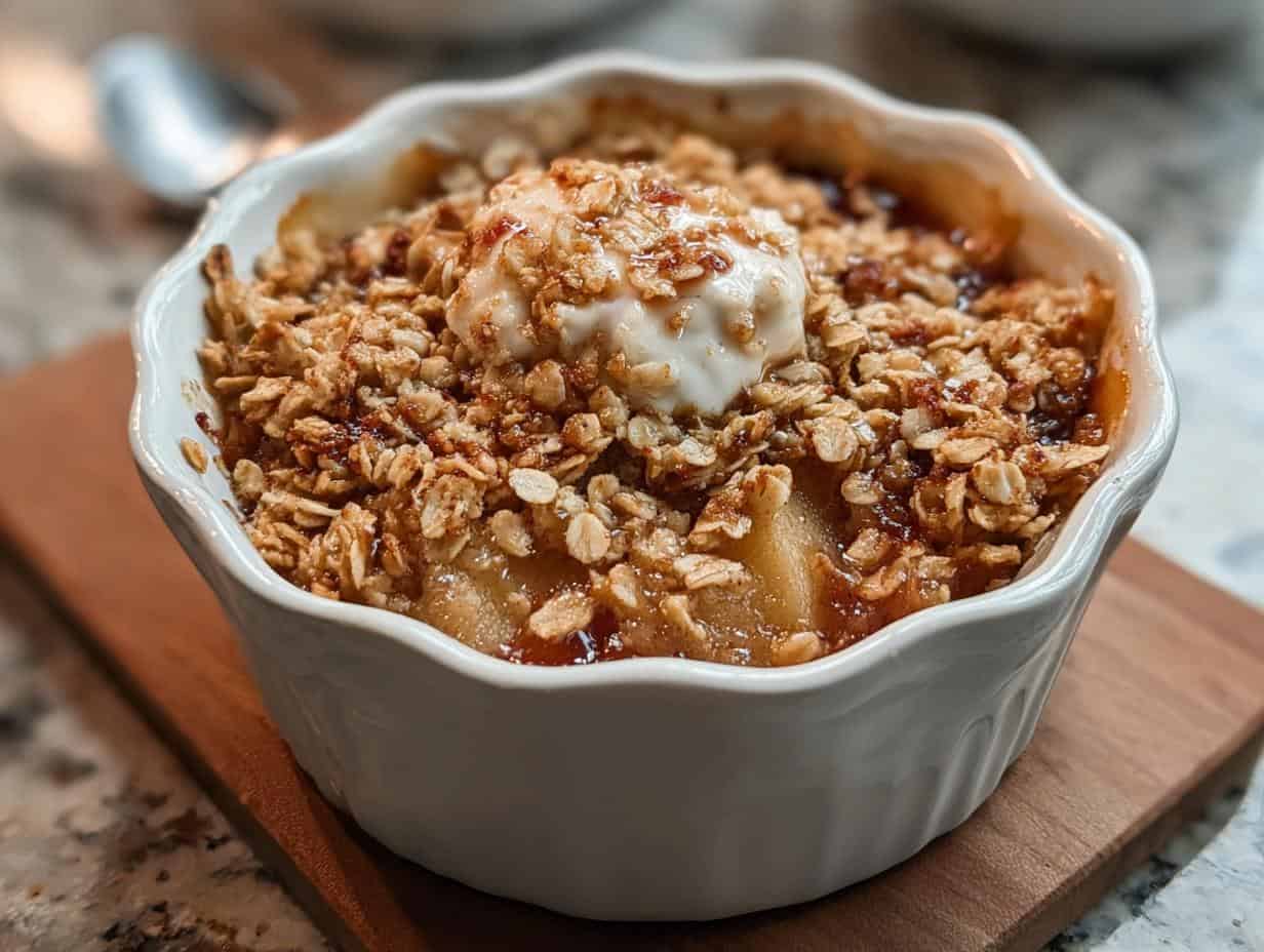 Caramel Apple Crisp
