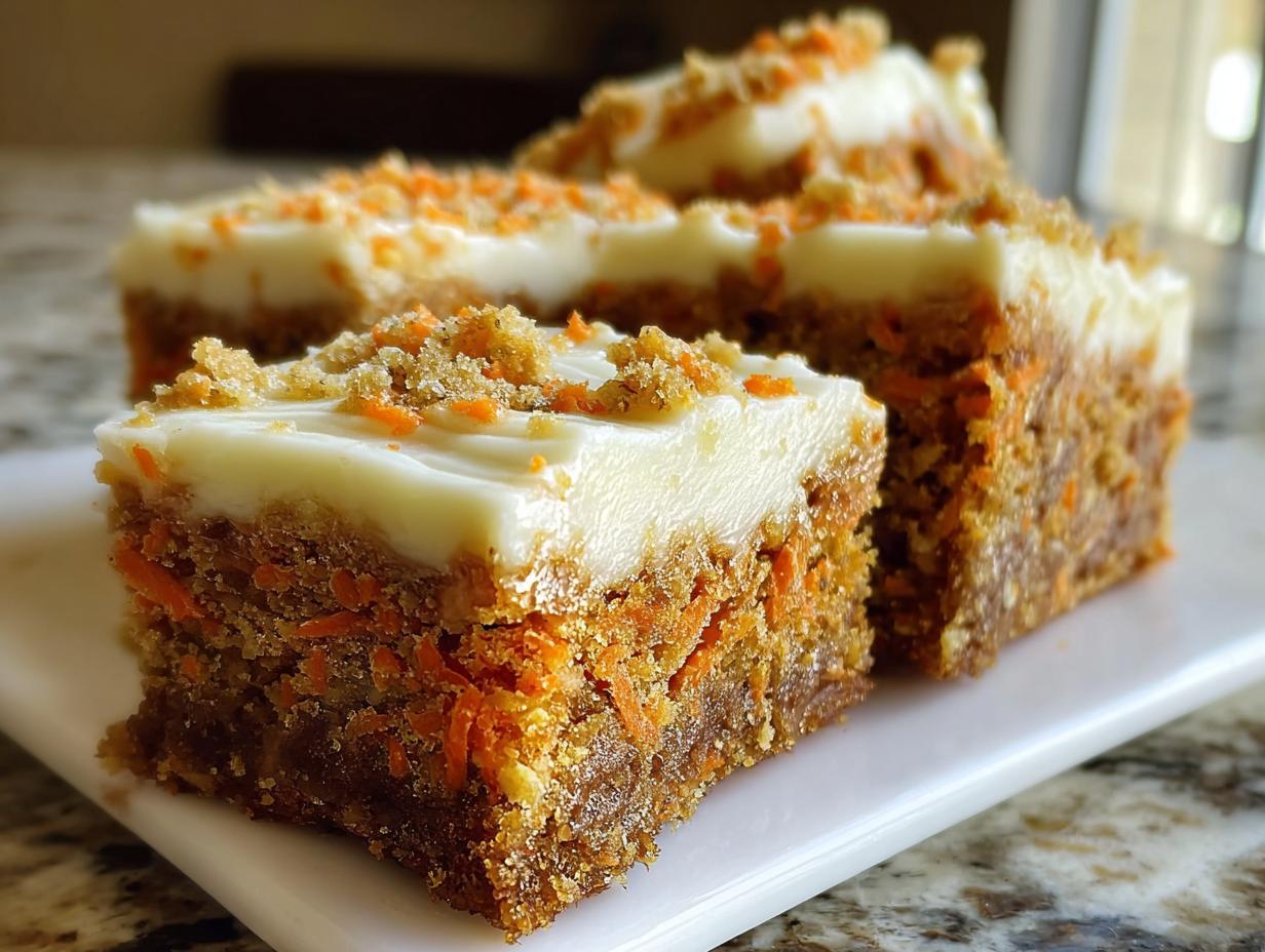 Amazing 1-Bowl Carrot Cake Cream Cheese Bars 5 Amazing 1-Bowl Carrot Cake Cream Cheese Bars - Carrot Cake Cream Cheese - additional detail