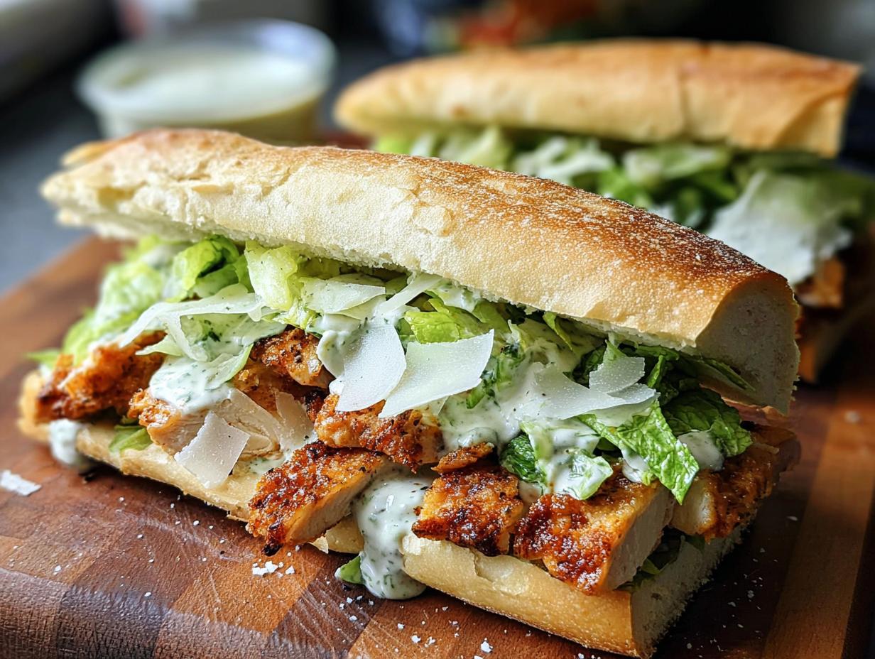 Chicken Caesar Sandwich Lunch: 10 Min Masterpiece 6 Chicken Caesar Sandwich Lunch: 10 Min Masterpiece - Chicken Caesar Sandwich Lunch - additional detail