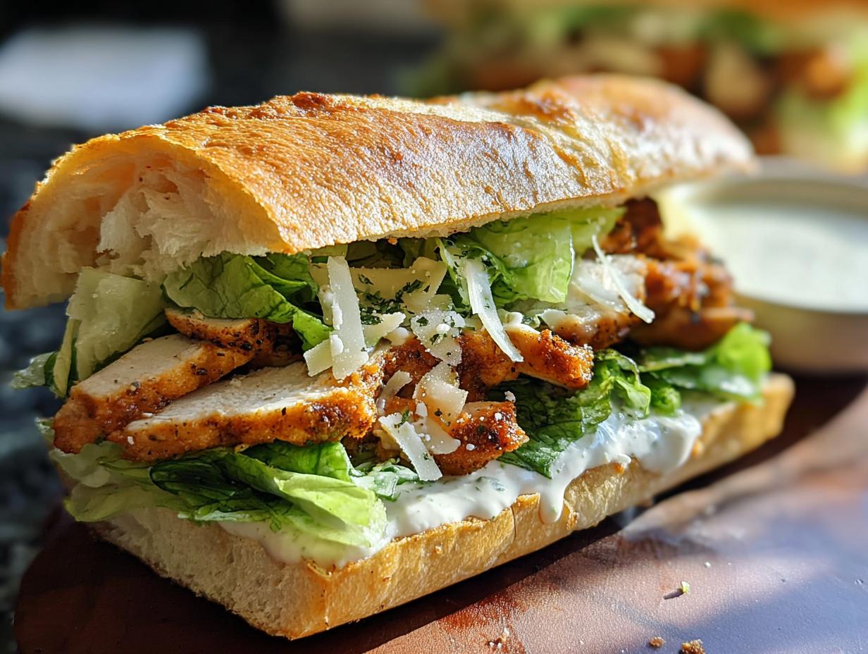 Chicken Caesar Sandwich Lunch