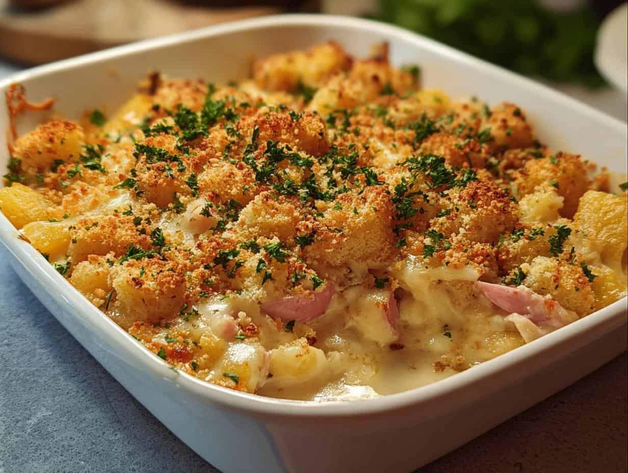 Chicken Cordon Bleu Casserole: Divine Comfort - Chicken Cordon Bleu Casserole - additional detail