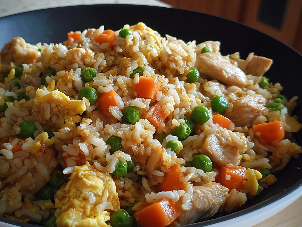 Chicken Fried Rice: 1 Easy Weeknight Dinner 4 Chicken Fried Rice: 1 Easy Weeknight Dinner - Chicken Fried Rice - additional detail