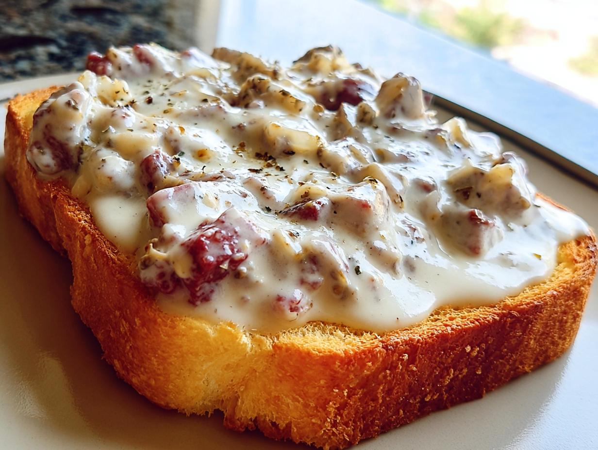 Creamed Chipped Beef Toast: 8 Speedy Comfort Bites - Creamed Chipped Beef Toast - additional detail