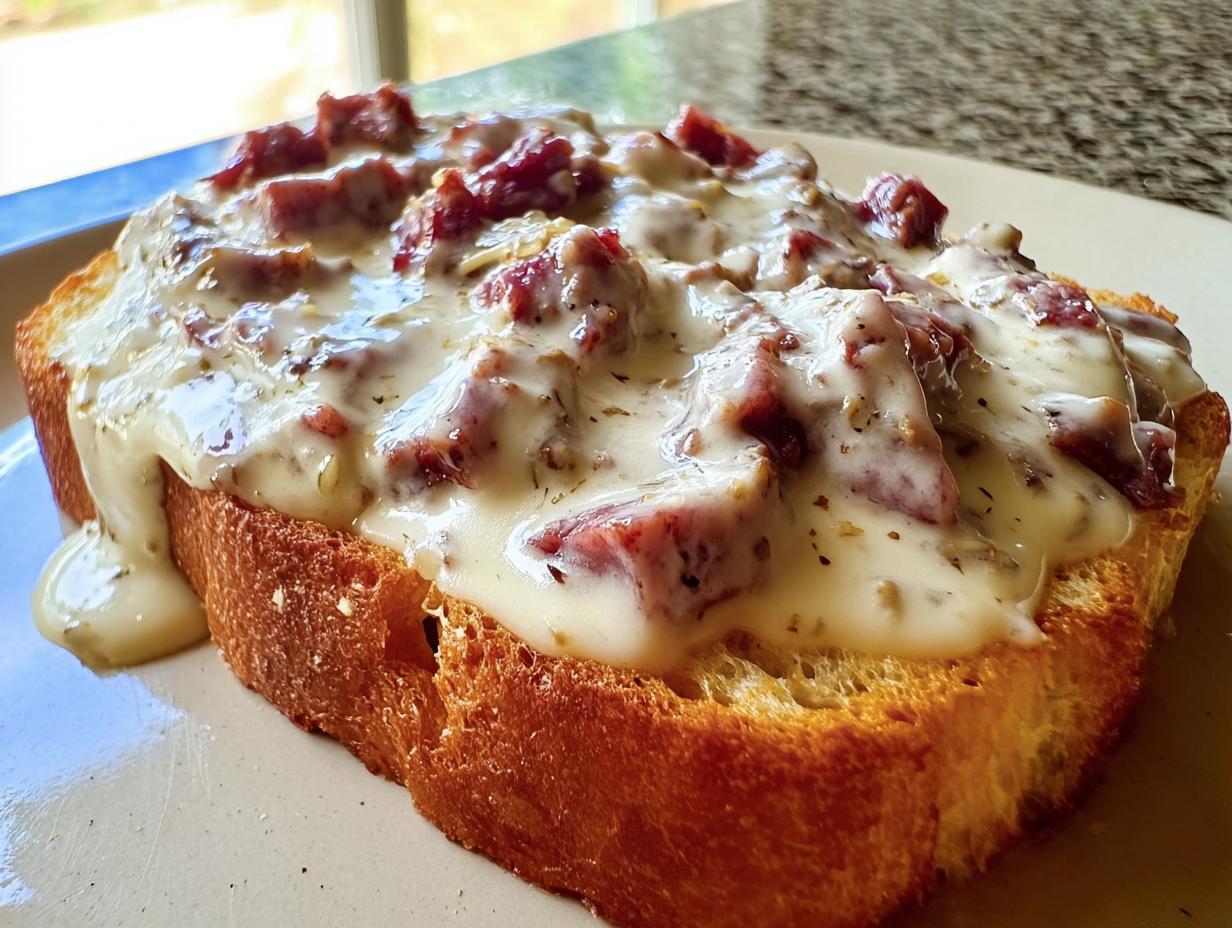 Creamed Chipped Beef Toast: 8 Speedy Comfort Bites - Creamed Chipped Beef Toast - additional detail