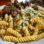 Creamy Cajun Beef Rotini