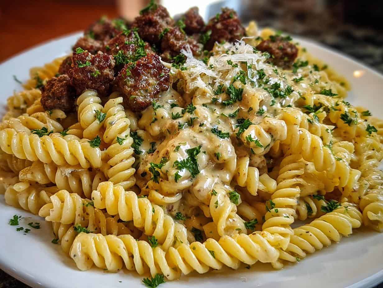 Creamy Cajun Beef Rotini