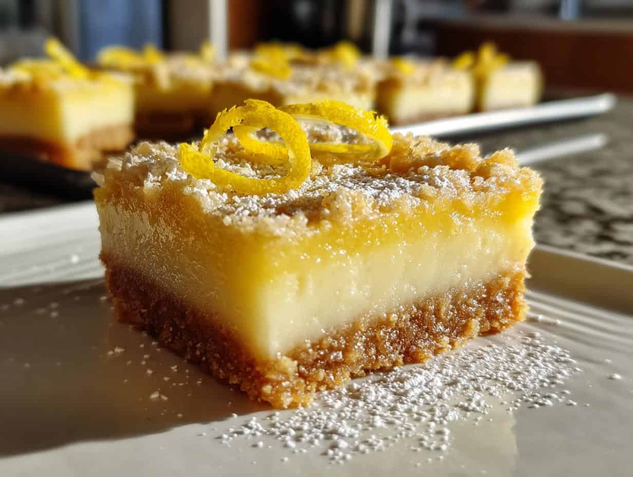 Perfect Creamy Lemon Squares Dessert 2 Ways 4 Perfect Creamy Lemon Squares Dessert 2 Ways - Creamy Lemon Squares Dessert - additional detail