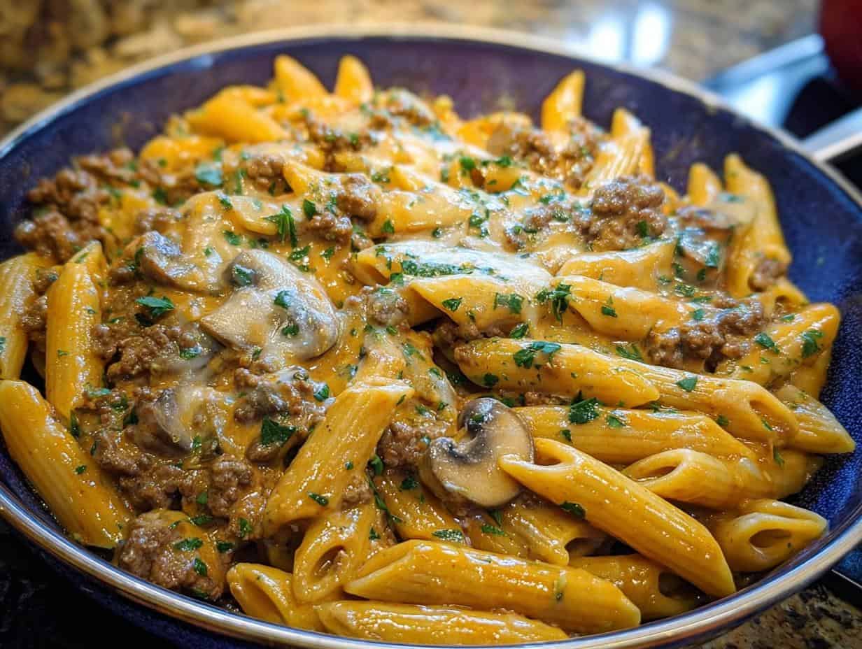 Creamy Velveeta Beef Stroganoff: So Easy - Creamy Velveeta Beef Stroganoff - additional detail