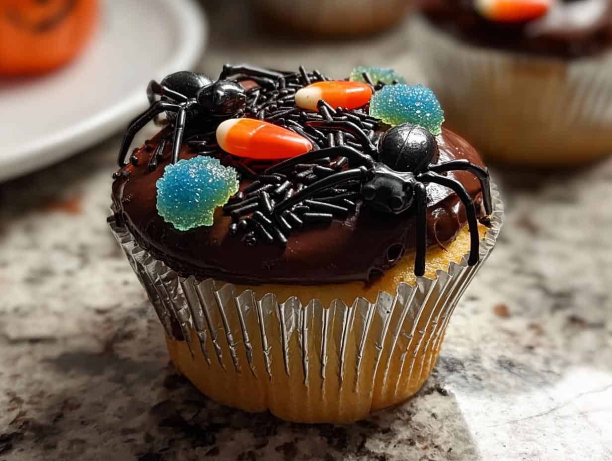 Creepy Crawly Cupcakes: 1 Amazing Recipe 6 Creepy Crawly Cupcakes: 1 Amazing Recipe - Creepy Crawly Cupcakes - additional detail