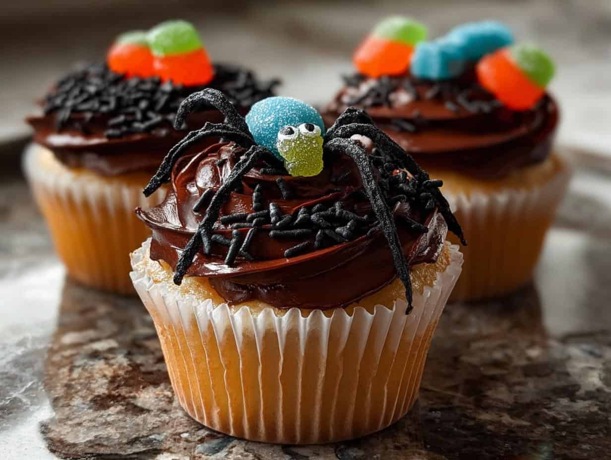 Creepy Crawly Cupcakes