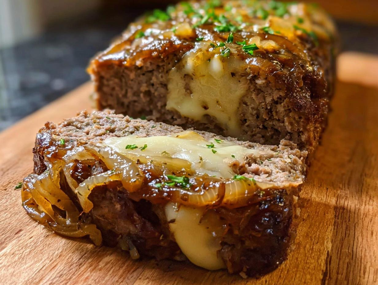 French Onion Meatloaf Melted: Easy Comfort 5 French Onion Meatloaf Melted: Easy Comfort - French Onion Meatloaf Melted - main visual representation