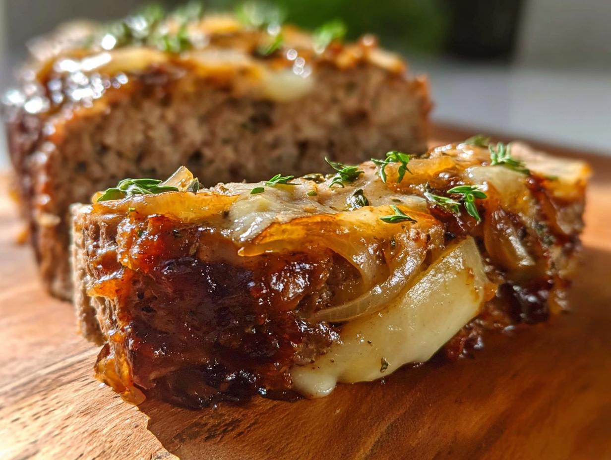 French Onion Meatloaf Melted: Easy Comfort 7 French Onion Meatloaf Melted: Easy Comfort - French Onion Meatloaf Melted - additional detail