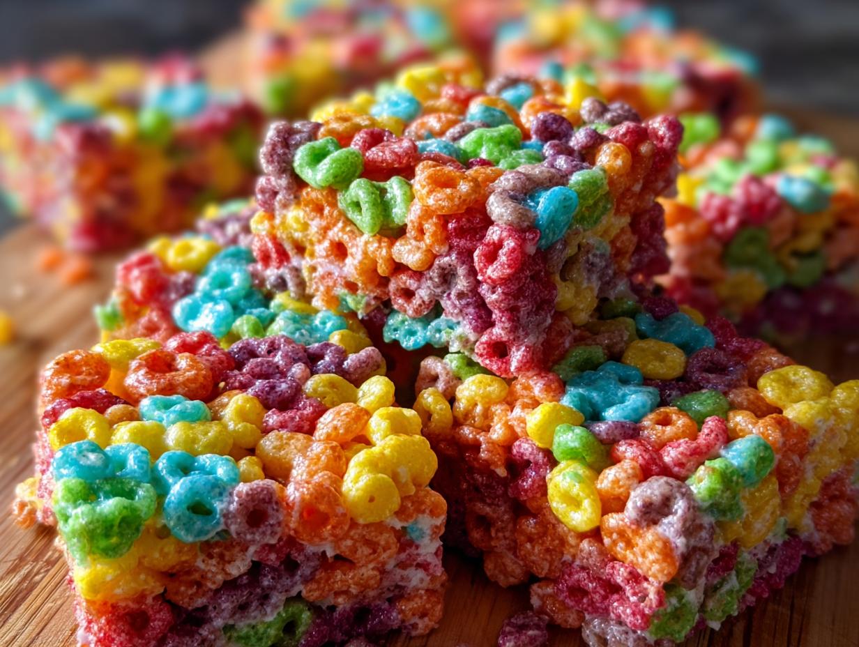 Amazing Fruity Pebbles Treats: 5 Minute Recipe - Fruity Pebbles Treats Desert - main visual representation