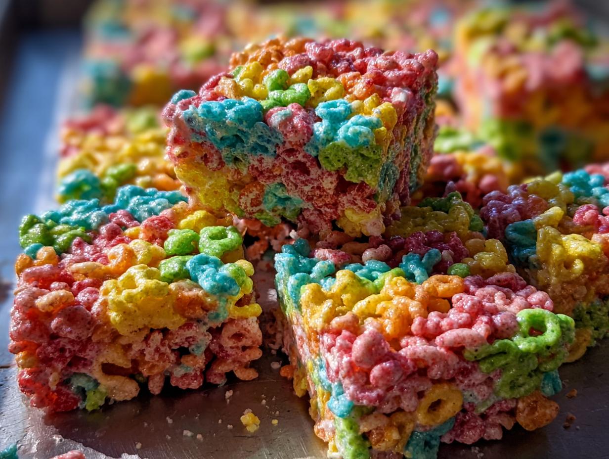 Fruity Pebbles Treats Desert
