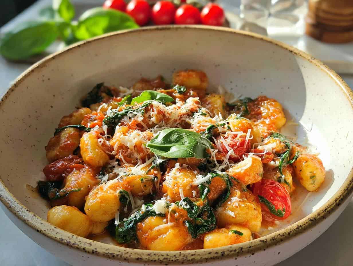 Amazing Gnocchi Pan Tomato Spinach 10 Min 5 Amazing Gnocchi Pan Tomato Spinach 10 Min - Gnocchi Pan Tomato Spinach - additional detail