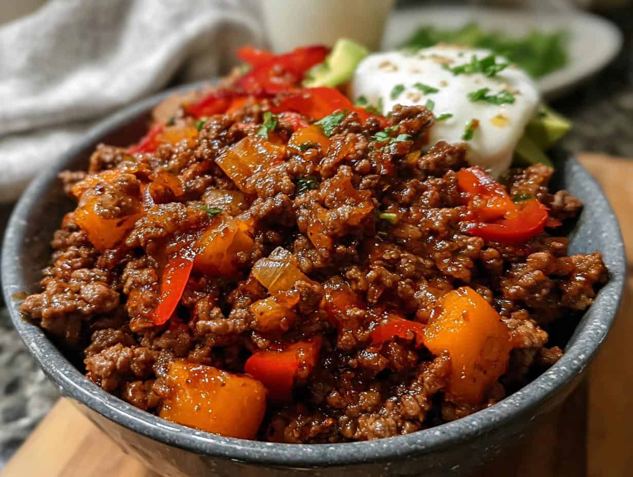 Hot Honey Ground Beef