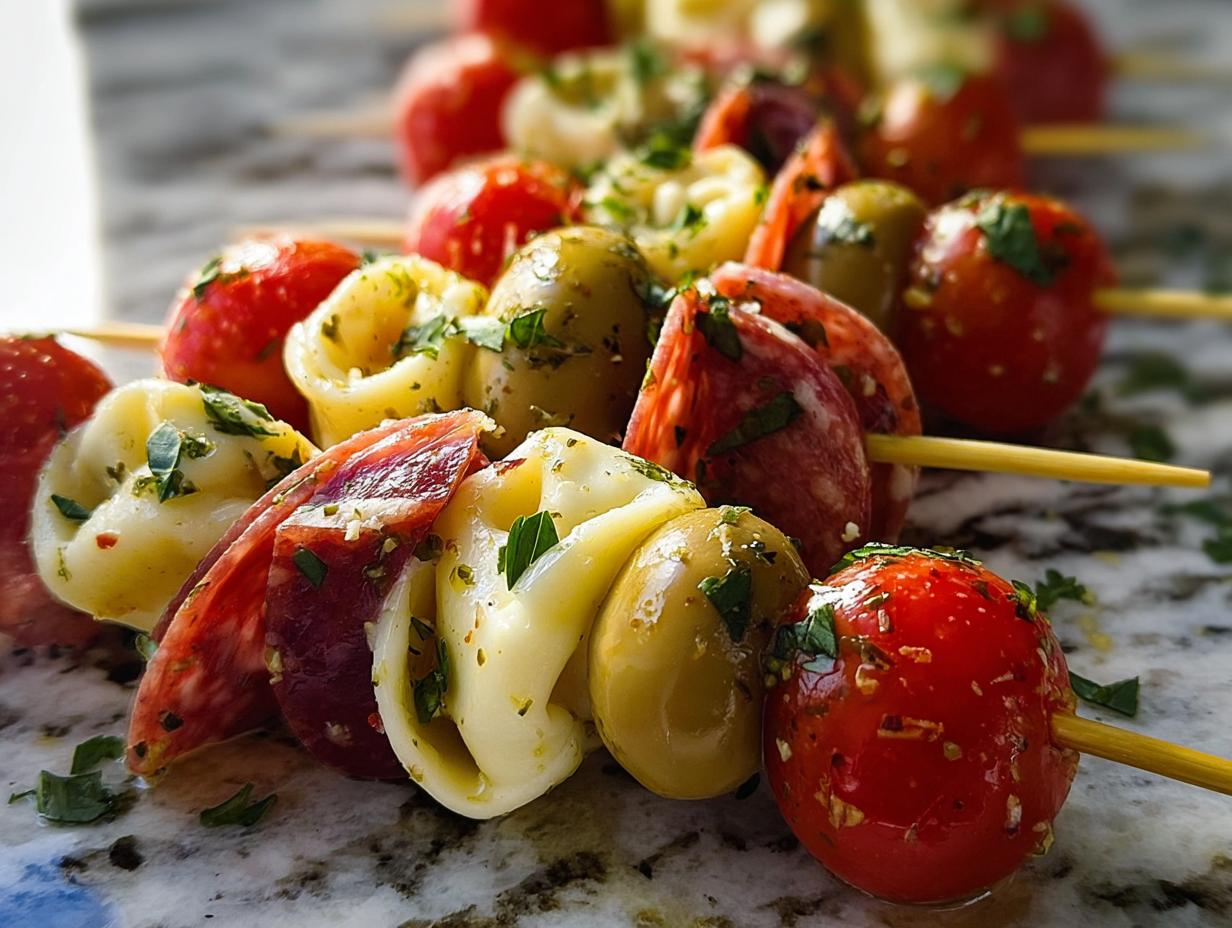 Marinated Italian Antipasto Skewers: Amazing Taste - Italian Antipasto Skewers Marinated - additional detail