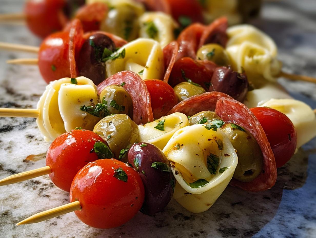 Marinated Italian Antipasto Skewers: Amazing Taste - Italian Antipasto Skewers Marinated - additional detail