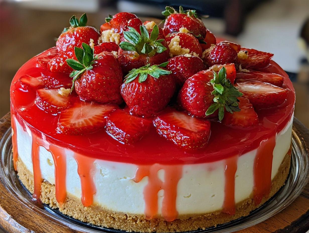Lavish Decorated Strawberry Cheesecake: Impress with this 1 recipe 5 Lavish Decorated Strawberry Cheesecake: Impress with this 1 recipe - Lavish Decorated Strawberry Cheesecake - main visual representation