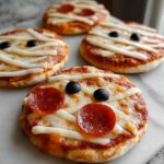 Mini Halloween Pizzas Fun