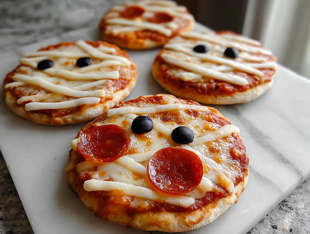 Mini Halloween Pizzas Fun