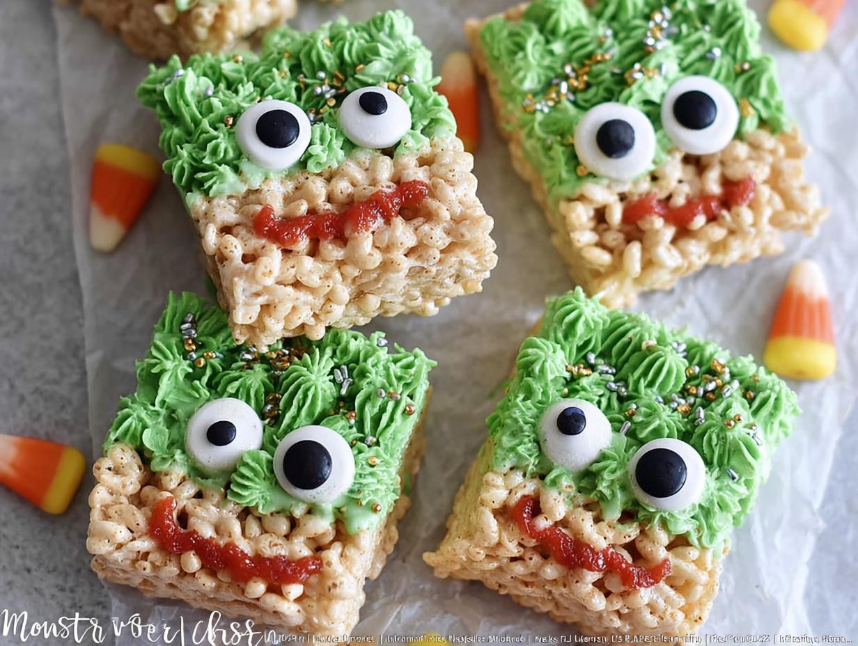 Monster Rice Krispies Treats: 1 Spooky Recipe - Monster Rice Krispies Treats - additional detail