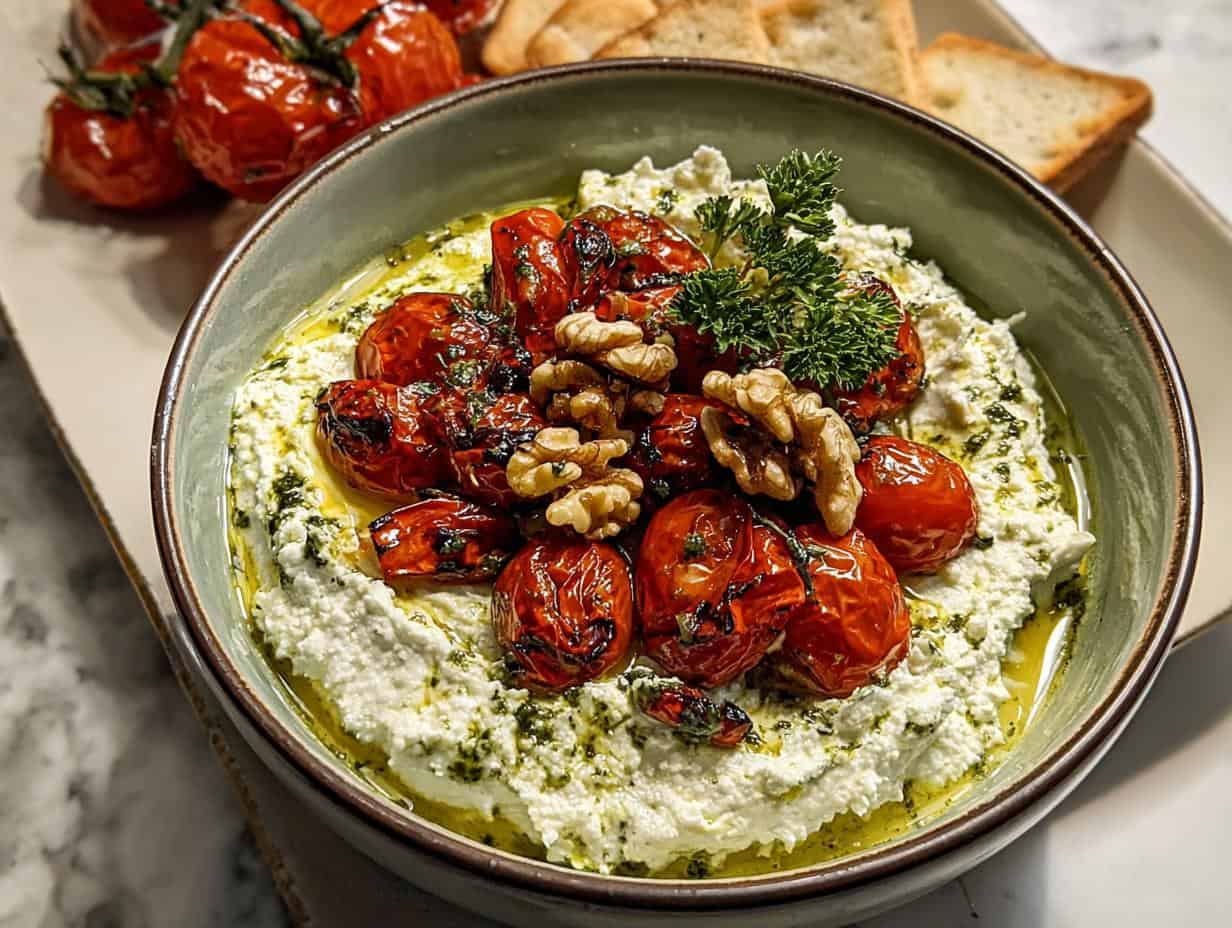 Pesto Whipped Feta Dip: 1 Amazing Recipe 4 Pesto Whipped Feta Dip: 1 Amazing Recipe - Pesto Whipped Feta Dip - additional detail
