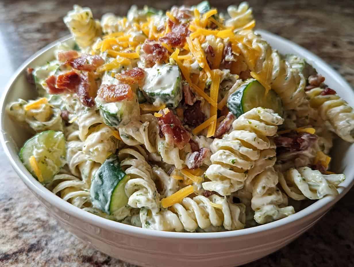 Pickle Pasta Bacon Salad