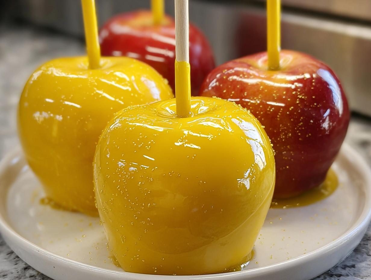 Pineapple Lemonade Candy Apples