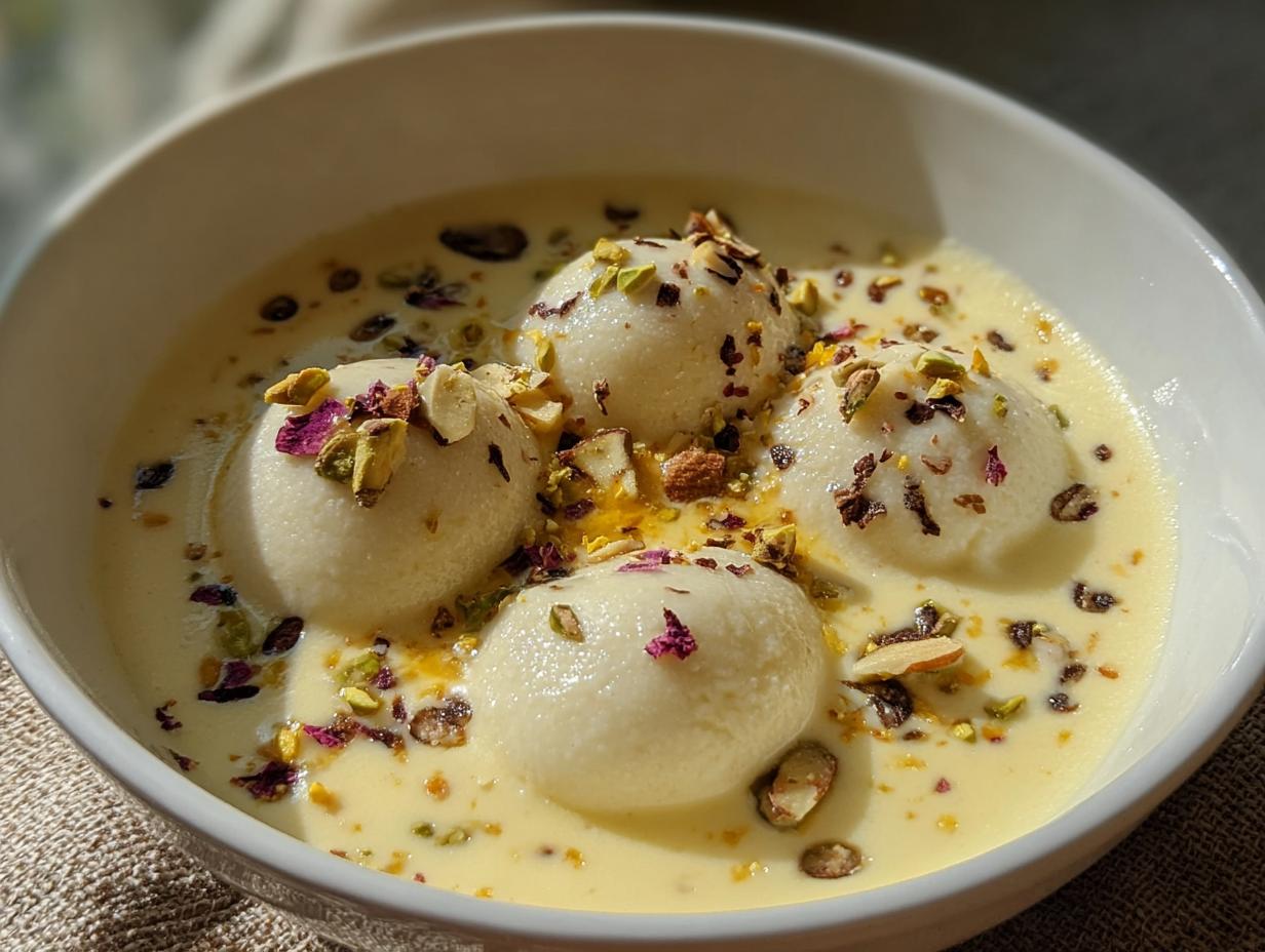 Rasmalai: 1 Easy Recipe for Joyful Bites 4 Rasmalai: 1 Easy Recipe for Joyful Bites - Rasmalai - additional detail