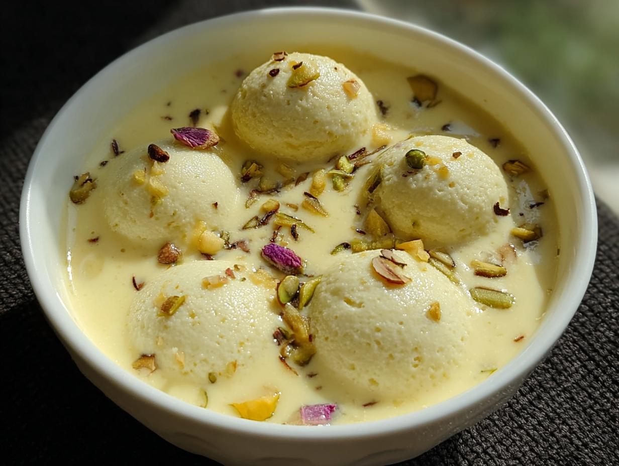 Rasmalai: 1 Easy Recipe for Joyful Bites 5 Rasmalai: 1 Easy Recipe for Joyful Bites - Rasmalai - additional detail