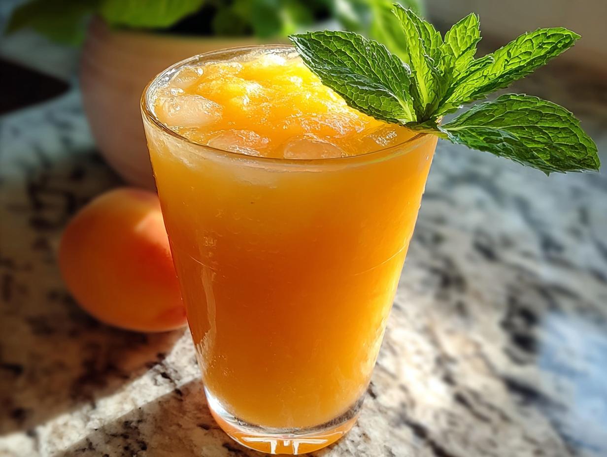 Refreshing Peach Slurpee: 10 Minute Summer Bliss - Refreshing Peach Slurpee - main visual representation