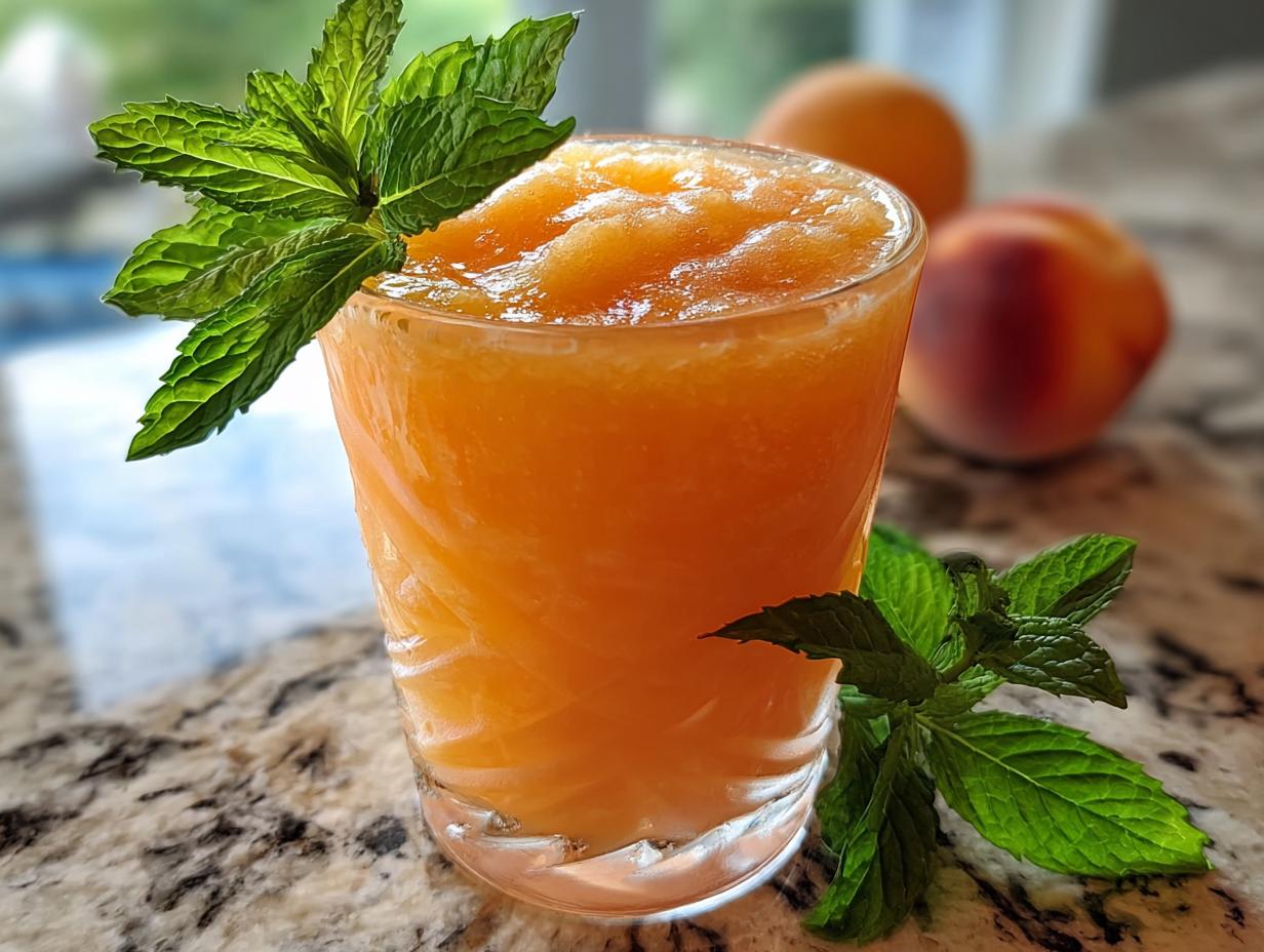 Refreshing Peach Slurpee