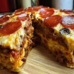 Stuffed Layered Pizza Pie