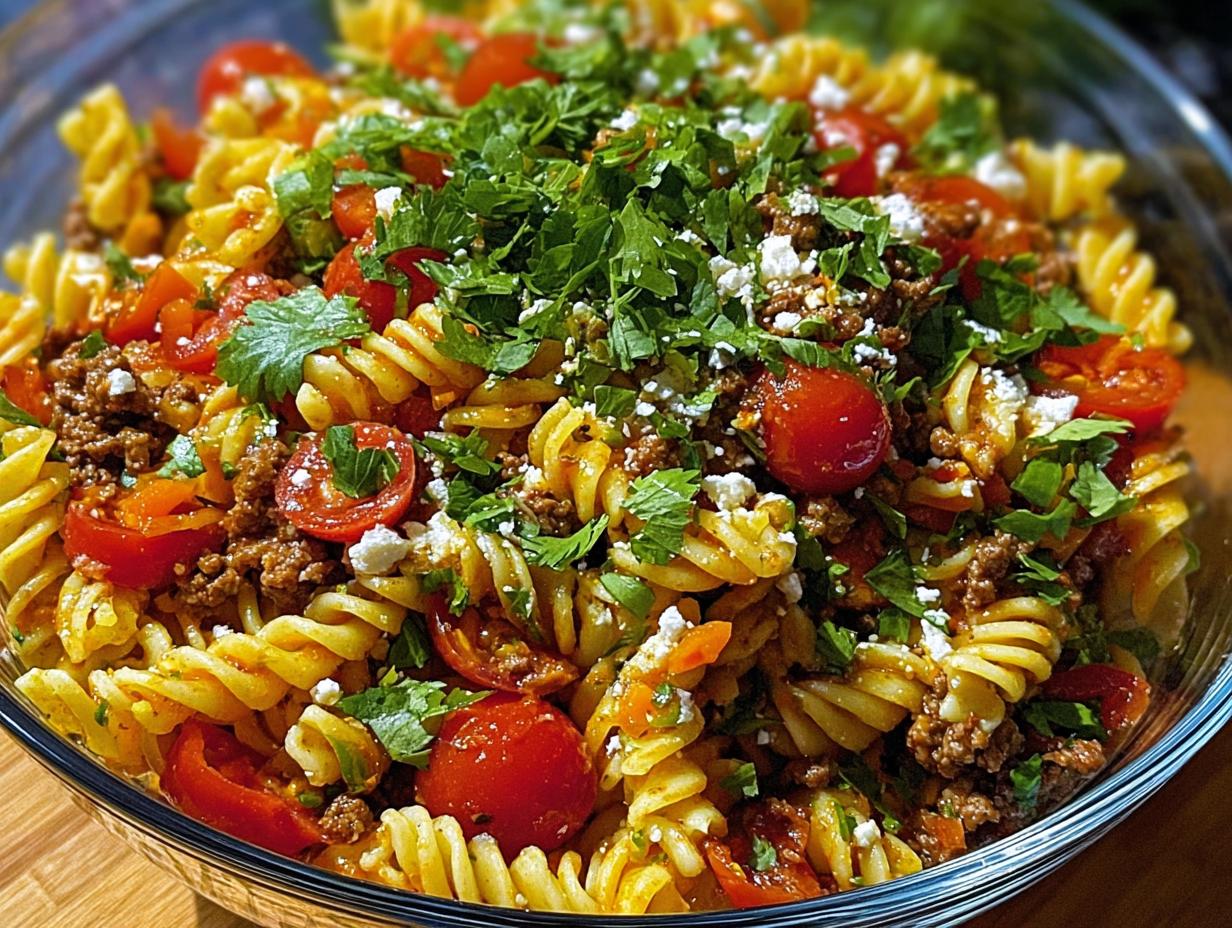 Taco Pasta Salad: Amazing 1-Stop Meal - Taco Pasta Salad - additional detail