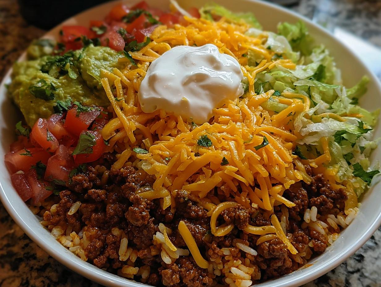 Taco Rice Bowl: Quick 1-Hour Flavor Explosion - Taco Rice Bowl - additional detail