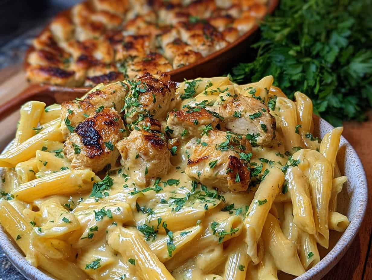 Creamy Velveeta Chicken Penne comfort dish 4 Creamy Velveeta Chicken Penne comfort dish - Velveeta Chicken Penne Creamy - additional detail