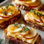 Apple Cheddar Crostini