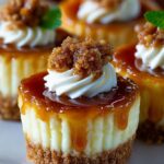 Apple Crisp Mini Cheesecakes