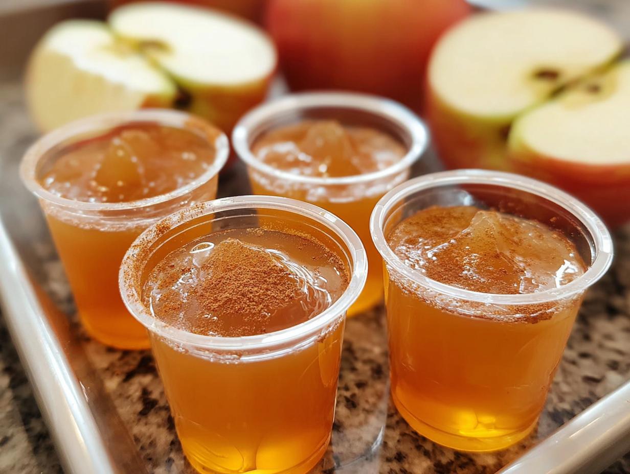 Apple Pie Jello Shots: Delicious 1-Hour Recipe 4 Apple Pie Jello Shots: Delicious 1-Hour Recipe - Apple Pie Jello Shots - main visual representation
