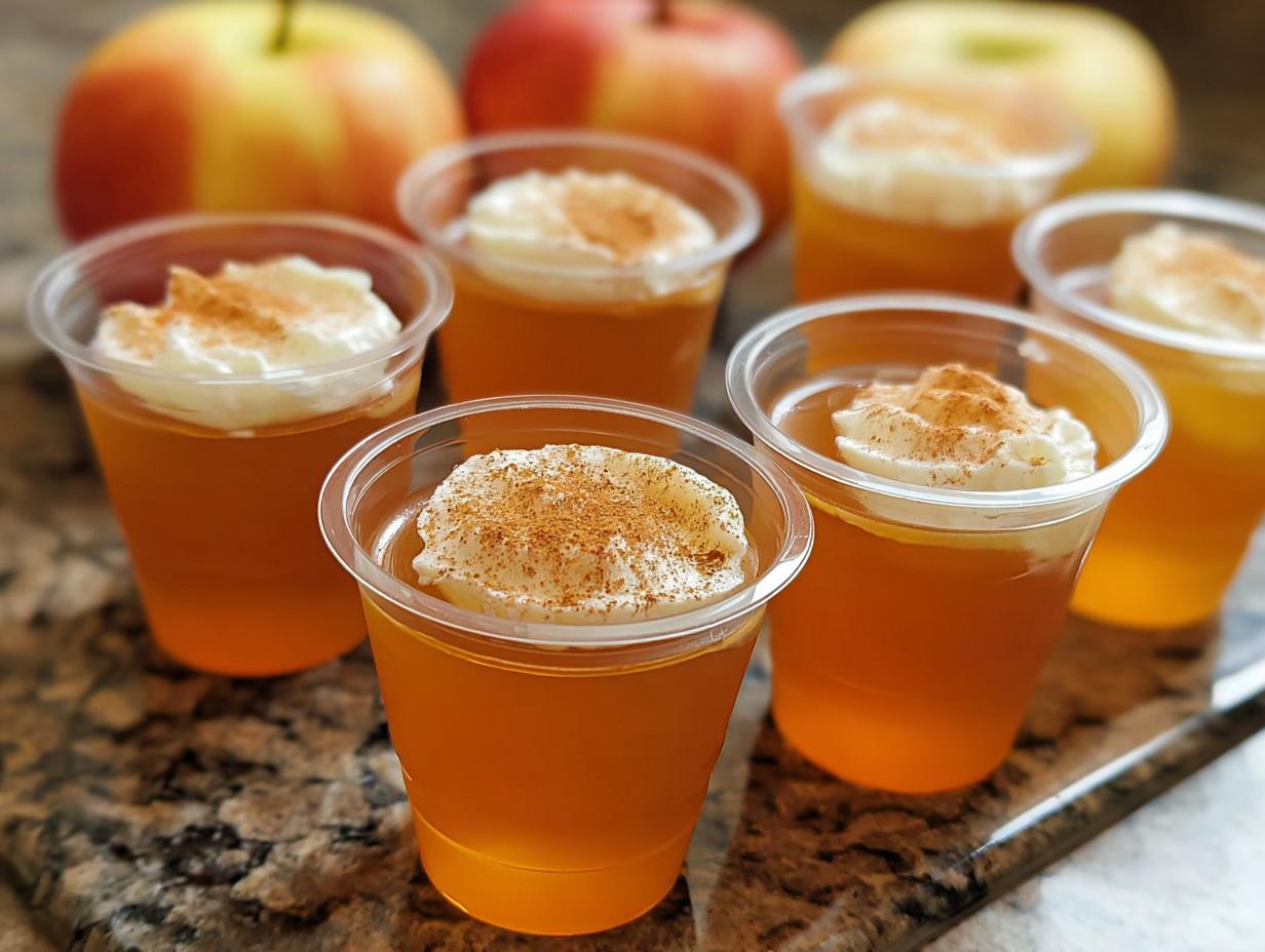 Apple Pie Jello Shots