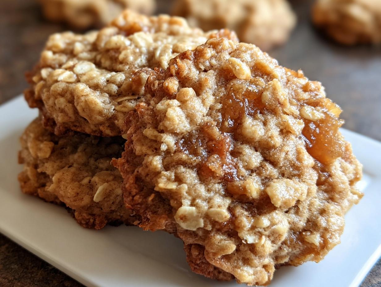 Apple Pie Oatmeal Cookies