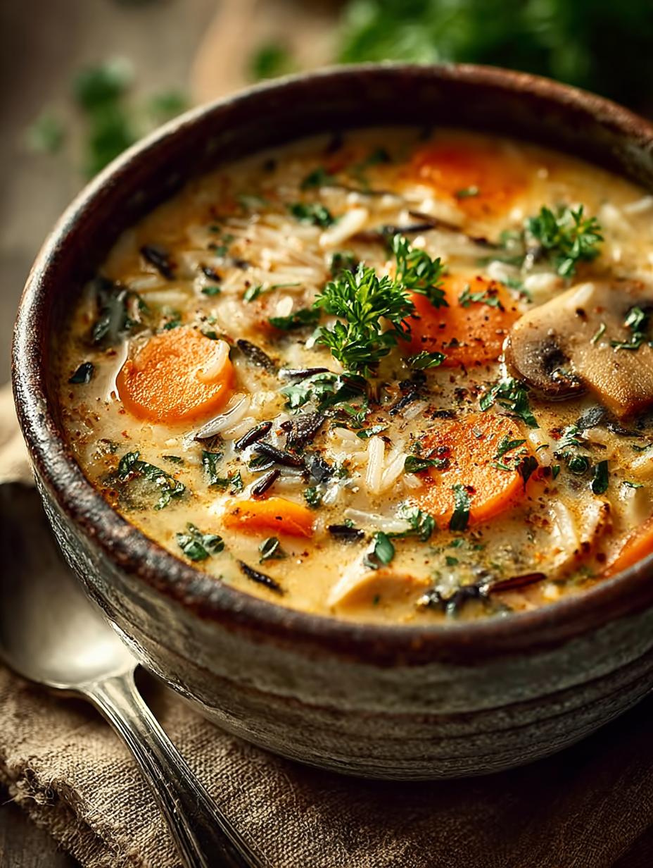 Hearty Autumn Wild Rice Soup for Cozy Days - Autumn Wild Rice Soup - main visual representation