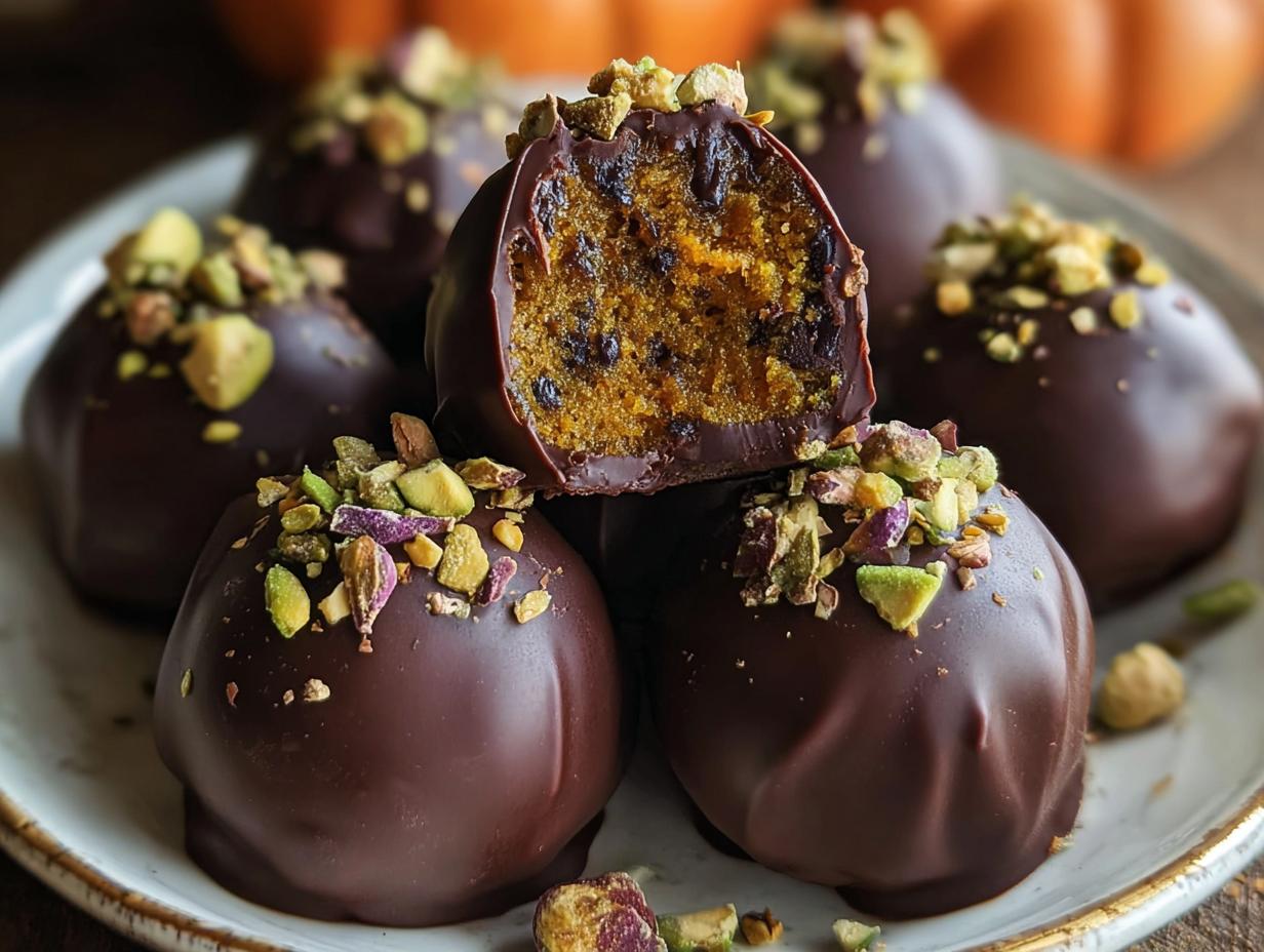 Bake Vegan Pumpkin Truffles