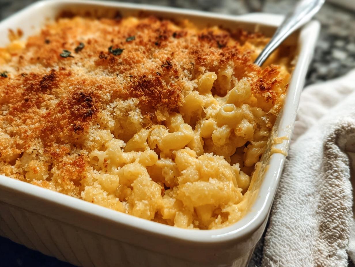 Super Baked Mac Cheese: So Creamy & Crispy 6 Super Baked Mac Cheese: So Creamy & Crispy - Baked Mac Cheese - additional detail