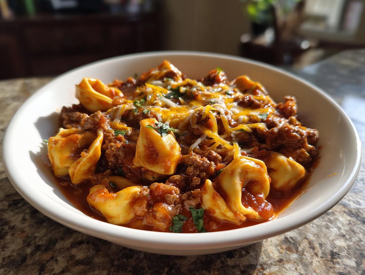 Brilliant Beef Enchilada Tortellini: 30 Min Meal - Beef Enchilada Tortellini - additional detail