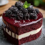 Blackberry Velvet Gothic Cake