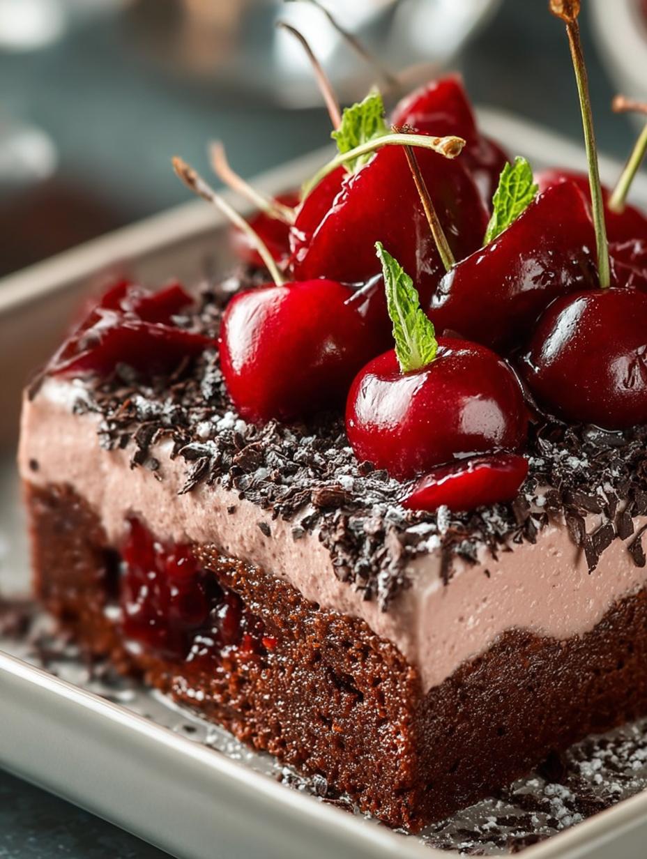 Bubbly Bold Cherry Chocolate Cake with 7 Layers - Bubbly Bold Cherry Chocolate - additional detail